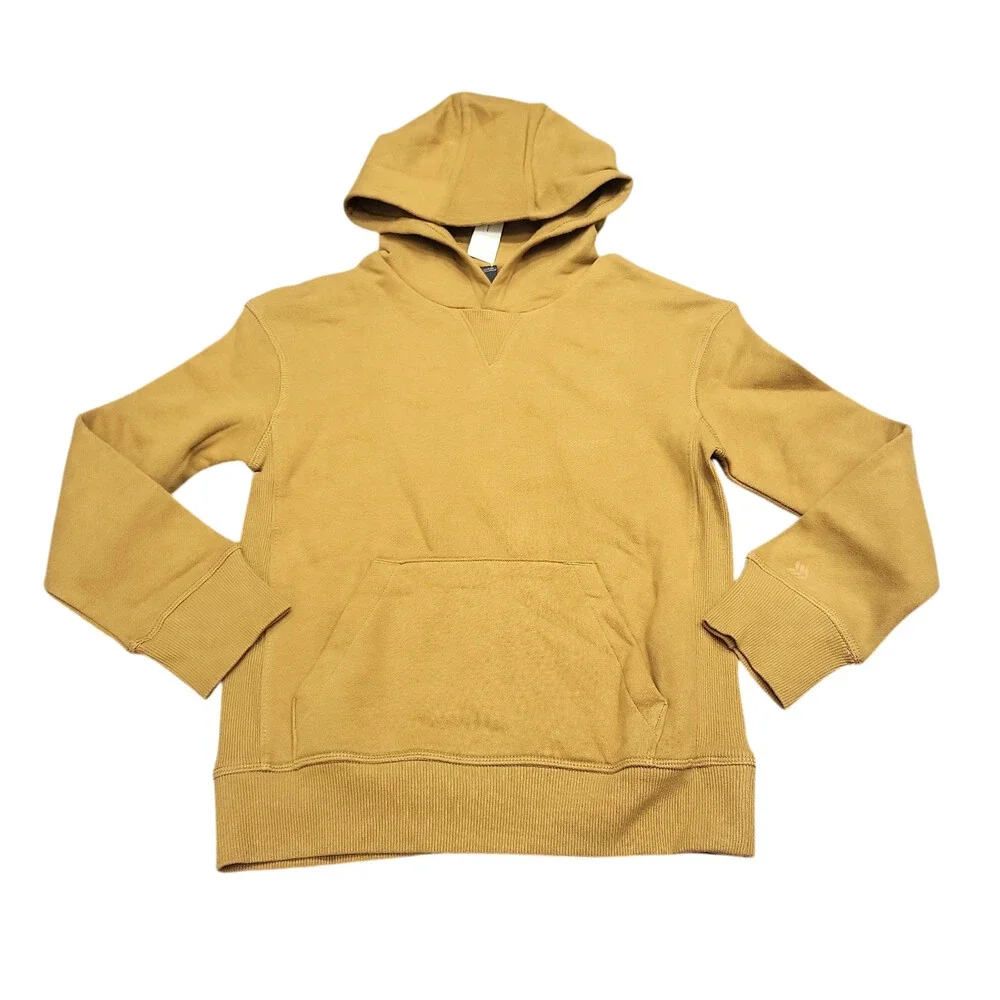 Boys' Fleece Hoodie Pullover Sweatshirt - All In Motion Brown Size Small 6/7
